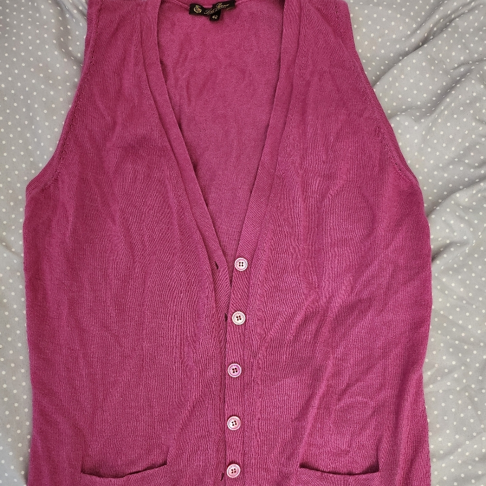 Authentic Loro Piana Cashmere Silk Vest - size Small/Medium